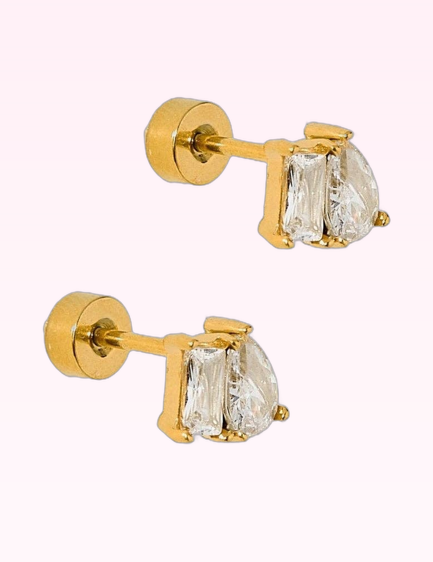 Ninety Nine Boutique super-pale pink accessory product photo: Screwback Stud Earrings - Maren (September 30, 2026)