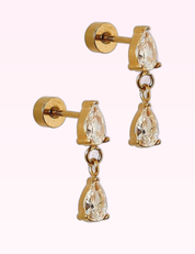 Ninety Nine Boutique super-pale pink accessory product photo: Screwback Stud Earrings Vivian (September 30, 2026)