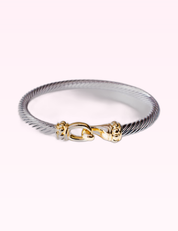 Ninety Nine Boutique super-pale pink accessory product photo: Golden Hook Bangle (September 30, 2026)