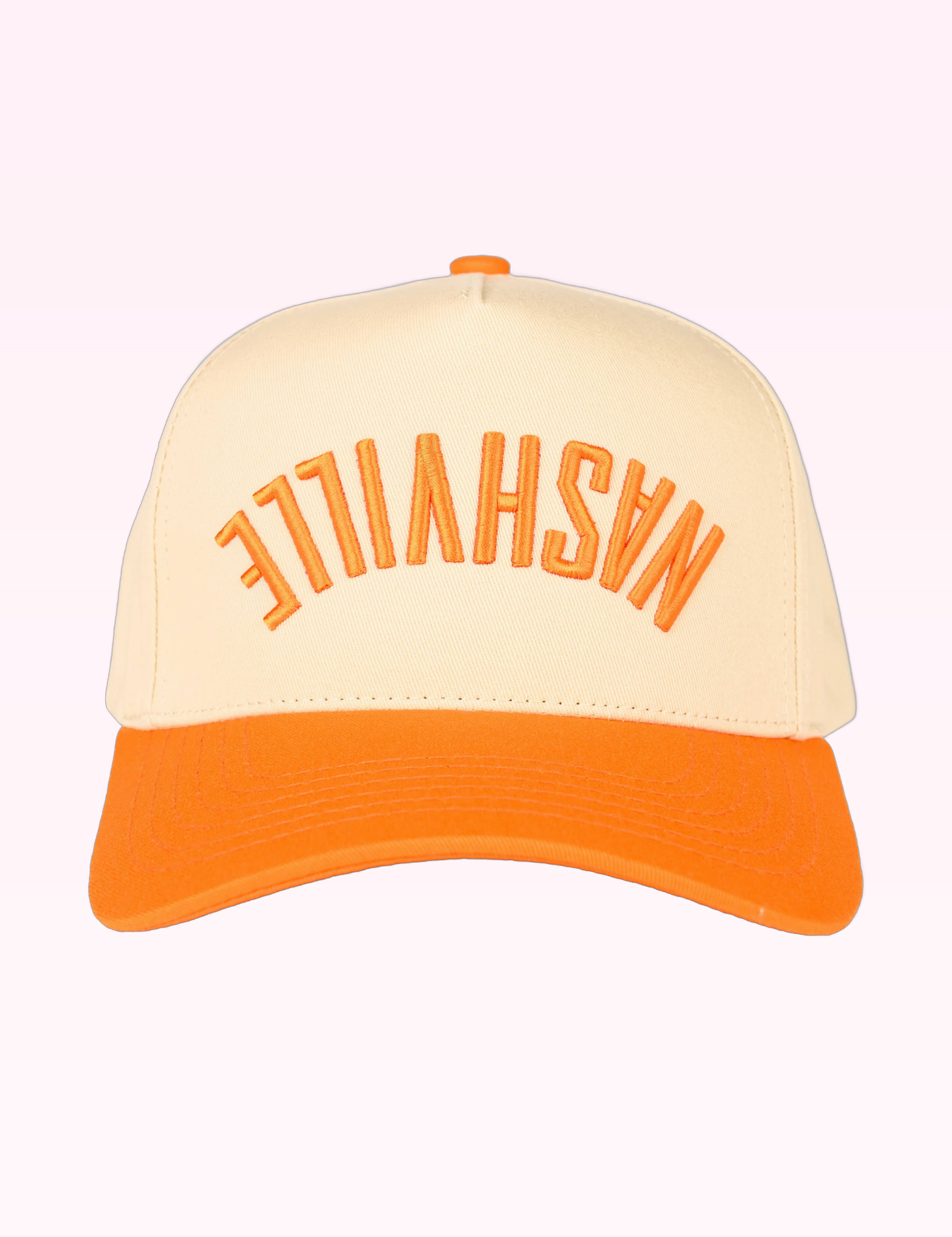 Ninety Nine Boutique super-pale pink accessory product photo: Orange Nashville Trucker Hat (September 30, 2026)