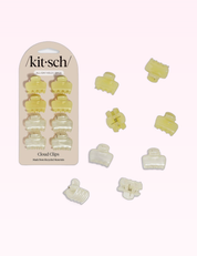Ninety Nine Boutique super-pale pink accessory product photo: Mini Jelly Cloud Clips Butter Yellow (September 30, 2026)