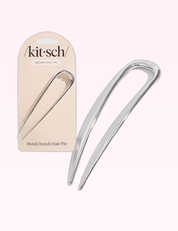 Ninety Nine Boutique super-pale pink accessory product photo: Metal French Hair Pin - Silver (September 30, 2026)