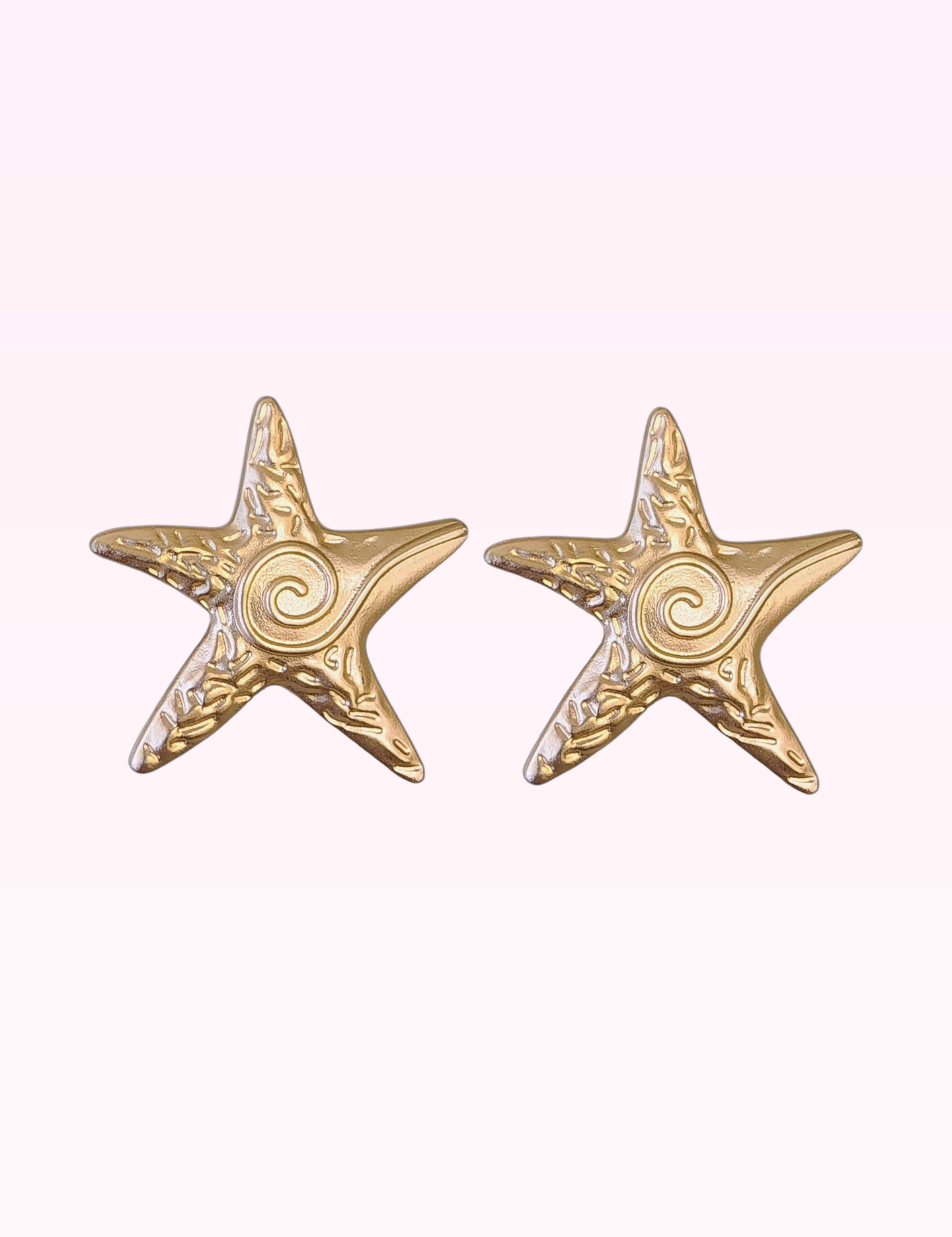 Ninety Nine Boutique super-pale pink accessory product photo: Vintage Gold Starfish Earrings (September 30, 2026)