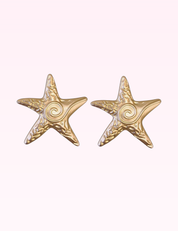 Ninety Nine Boutique super-pale pink accessory product photo: Vintage Gold Starfish Earrings (September 30, 2026)