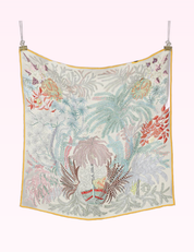 Ninety Nine Boutique super-pale pink accessory product photo: Pink Satin Square Scarf (September 30, 2026)