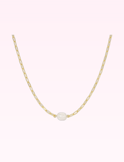 Ninety Nine Boutique super-pale pink accessory product photo: Pearl Accented Necklace (September 30, 2026)