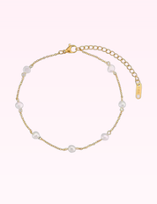 Ninety Nine Boutique super-pale pink accessory product photo: Pearl Anklet (September 30, 2026)