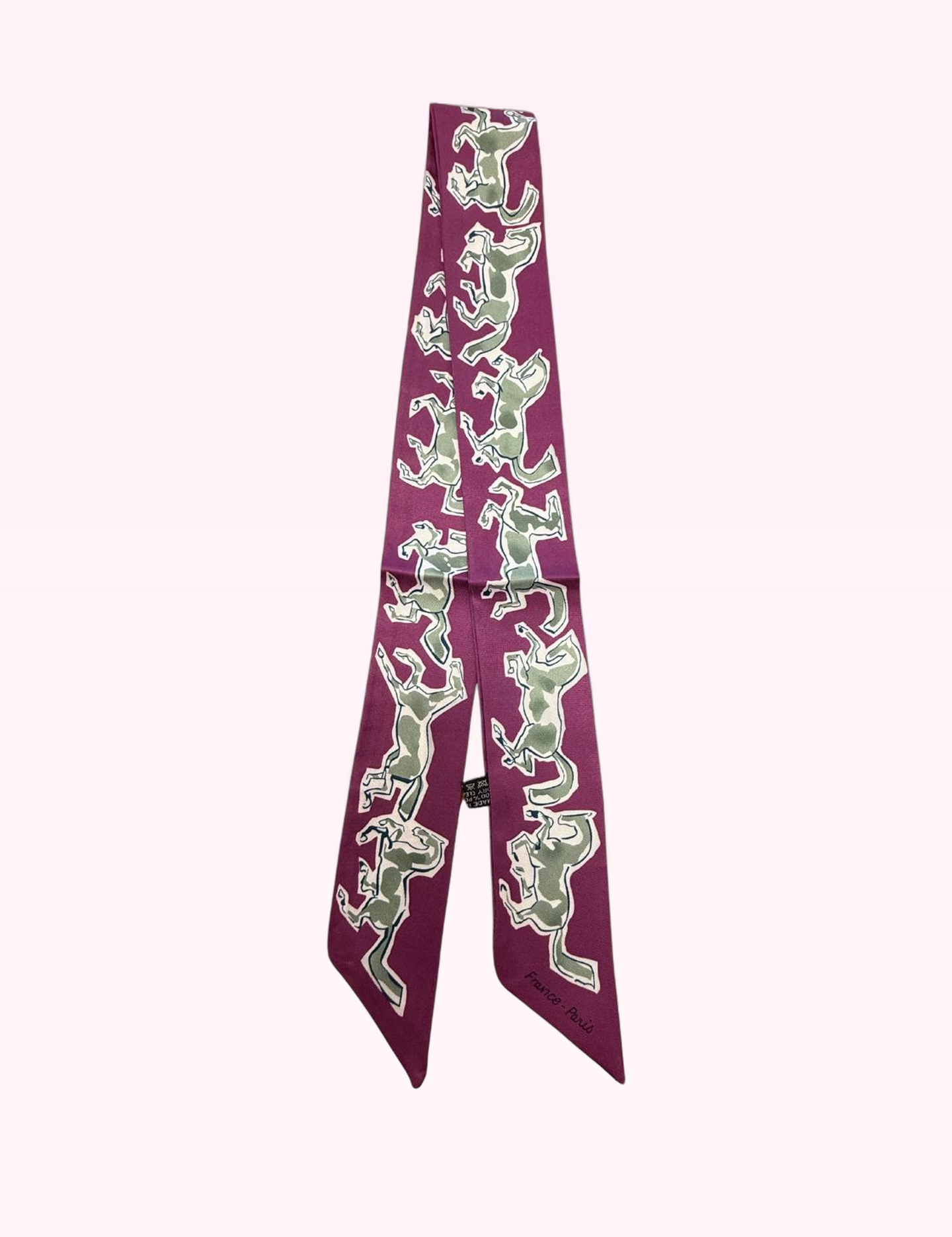 Ninety Nine Boutique super-pale pink accessory product photo: Purple Horse Scarf (September 30, 2026)