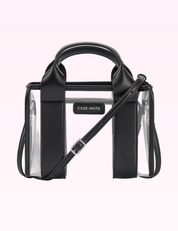 Ninety Nine Boutique super-pale pink accessory product photo: Black Stadium Tote With Strap (September 30, 2026)