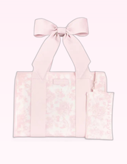 Ninety Nine Boutique super-pale pink accessory product photo: Afternoon Rosé Bow Jelly Tote Bag (September 30, 2026)
