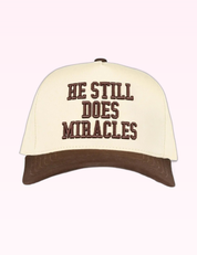 Ninety Nine Boutique super-pale pink accessory product photo: Brown He Still Does Miracles Hat (September 30, 2026)