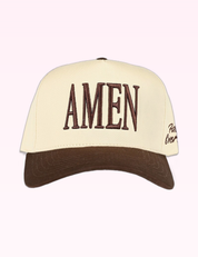 Ninety Nine Boutique super-pale pink accessory product photo: Brown Amen Hat (September 30, 2026)