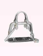 Ninety Nine Boutique super-pale pink accessory product photo: Silver Trim Clear Structured Handbag (September 30, 2026)
