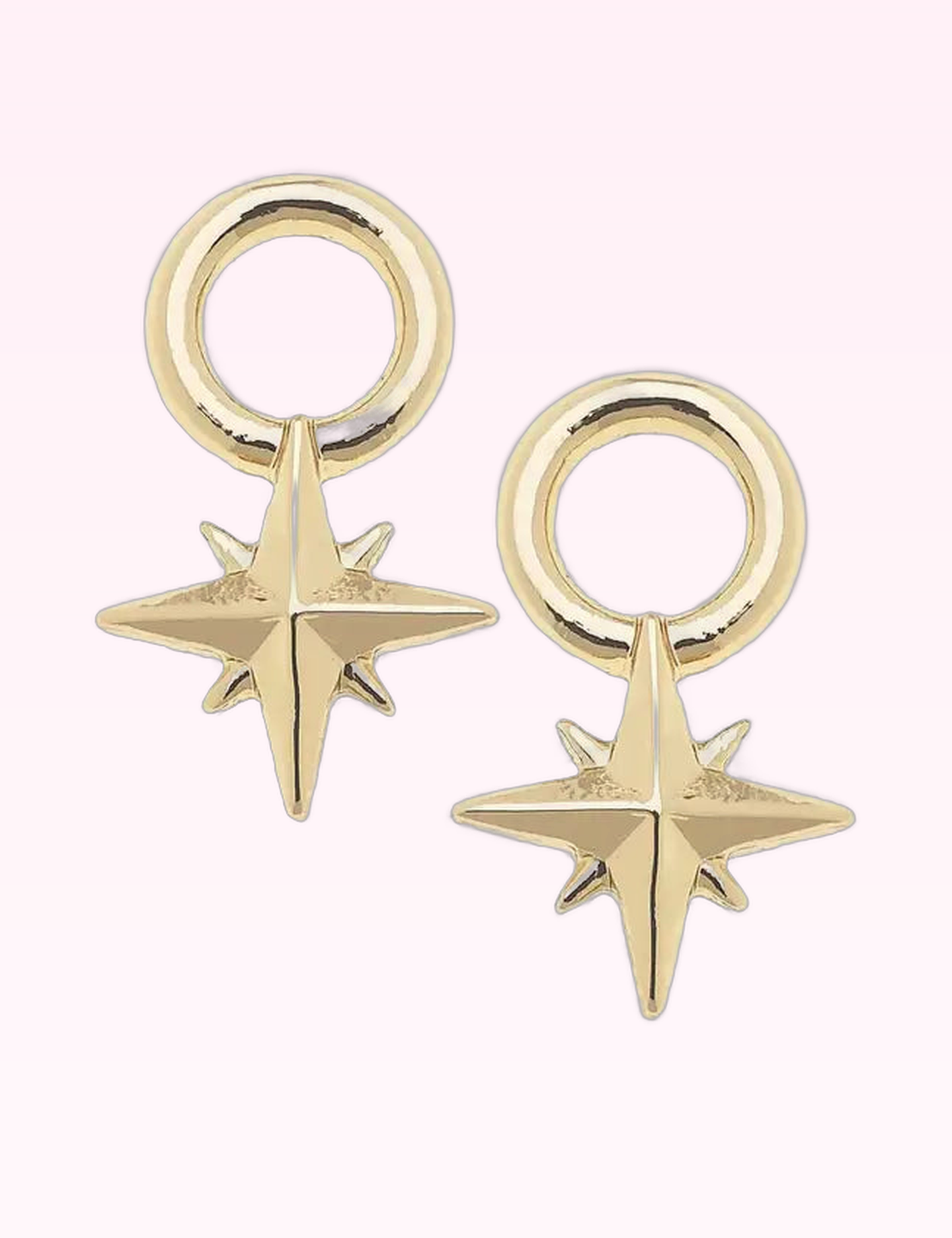 Ninety Nine Boutique super-pale pink accessory product photo: Gold North Star Charm (September 30, 2026)