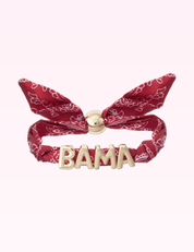 Ninety Nine Boutique super-pale pink accessory product photo: Alabama Crimson Tide Bandana Slider Bracelet (September 30, 2026)