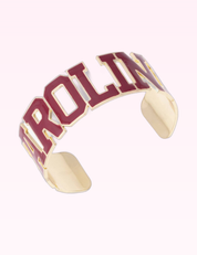 Ninety Nine Boutique super-pale pink accessory product photo: South Carolina Gamecocks Varsity Outline Cuff (September 30, 2026)