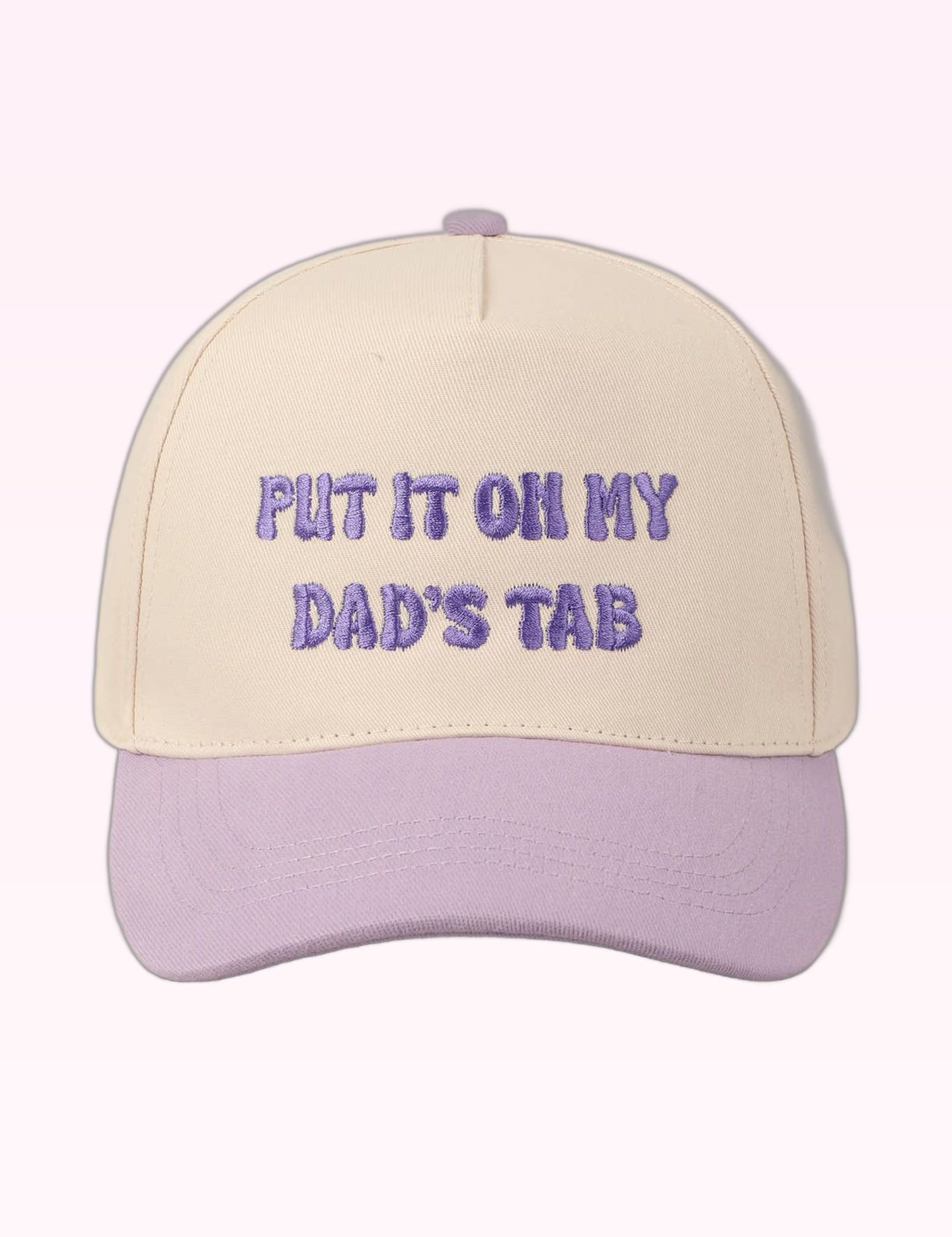 Ninety Nine Boutique super-pale pink accessory product photo: Lavender Put It On My Dad's Tab Hat (September 30, 2026)