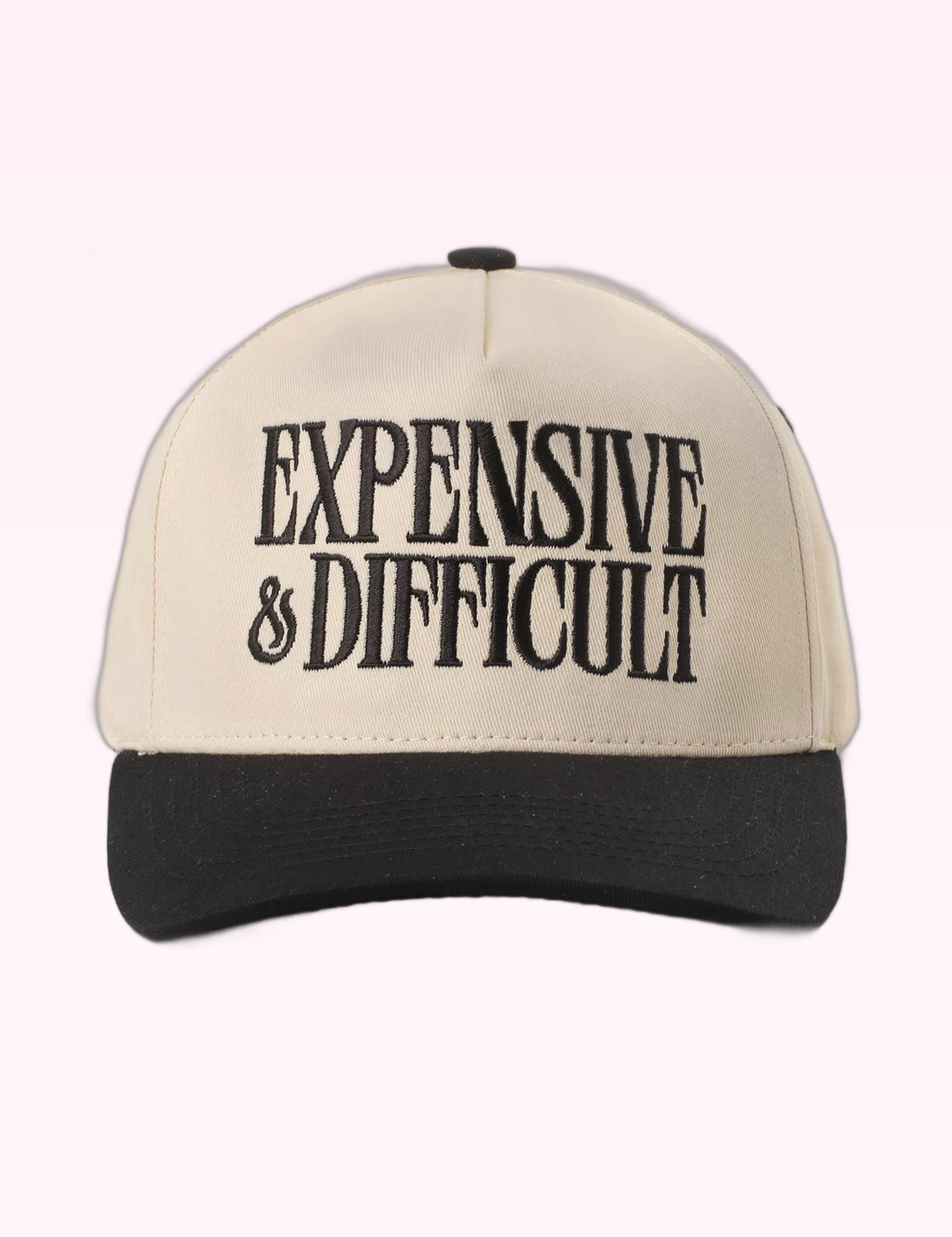 Ninety Nine Boutique super-pale pink accessory product photo: Black Expensive And Difficult Hat (September 30, 2026)