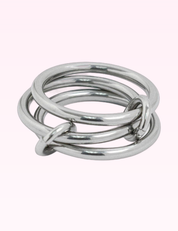 Ninety Nine Boutique super-pale pink accessory product photo: Minimal Layered Interlocking Ring (September 30, 2026)