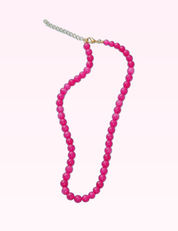 Ninety Nine Boutique super-pale pink accessory product photo: Natural Solid Color Bead Necklace (September 30, 2026)