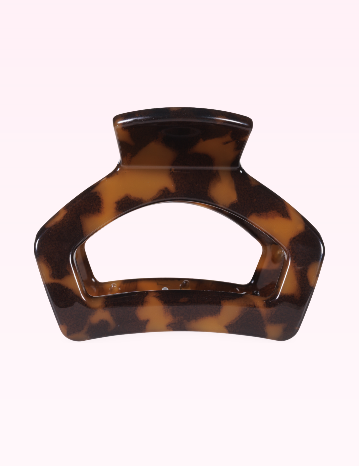 Ninety Nine Boutique super-pale pink accessory product photo: Open Hair Clip | Petite | Tortoise (September 30, 2026)