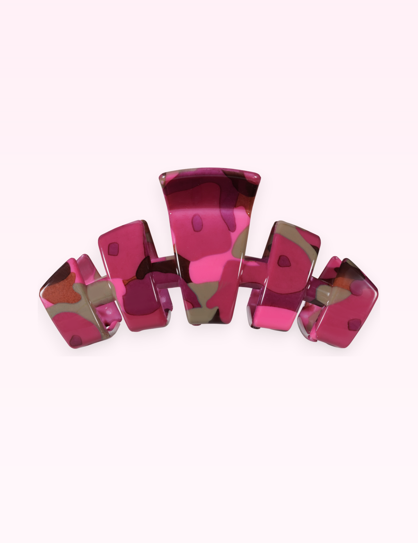 Ninety Nine Boutique super-pale pink accessory product photo: Classic Hair Clip | Small | Garden Glam (September 30, 2026)