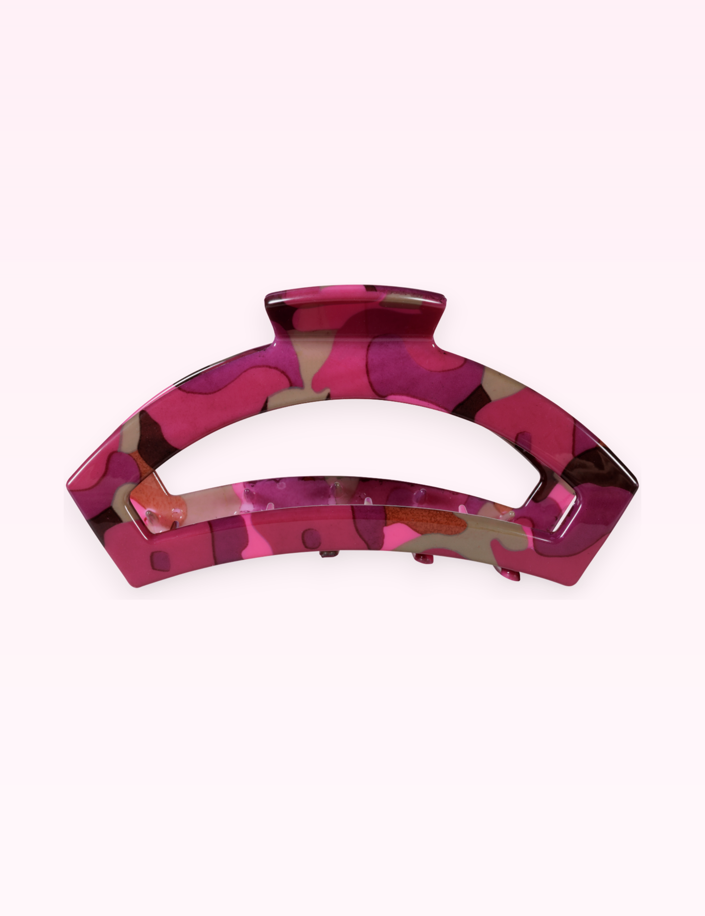 Ninety Nine Boutique super-pale pink accessory product photo: Open Hair Clip | Small | Garden Glam (September 30, 2026)