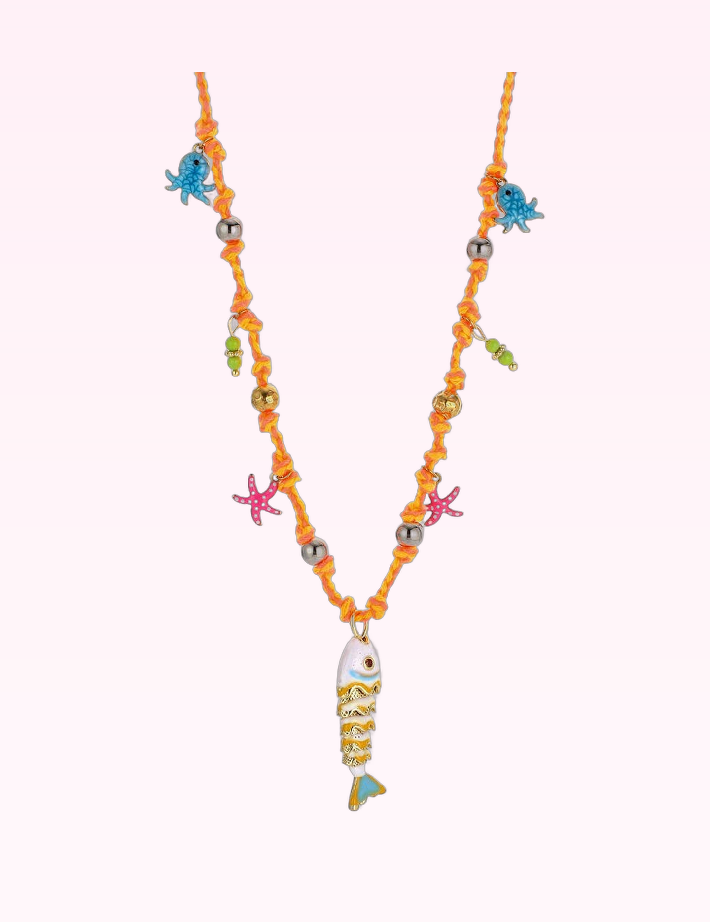 Ninety Nine Boutique approved 10:13 accessory photo: Orange Fish Rope Necklace (September 29, 2026)