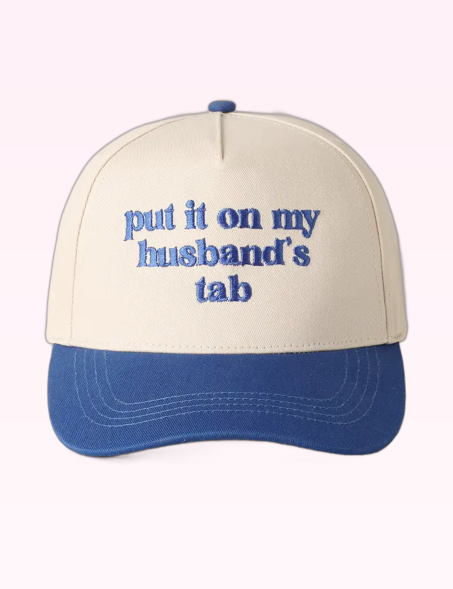 Ninety Nine Boutique approved 10:13 accessory photo: Blue Put It On My Husband's Tab Hat (September 29, 2026)