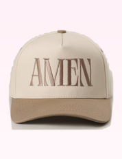 Ninety Nine Boutique super pale pink accessory photo: Beige Amen Hat (2026-09-29)