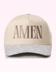 Ninety Nine Boutique super pale pink accessory photo: White Camo Amen Hat (2026-09-29)