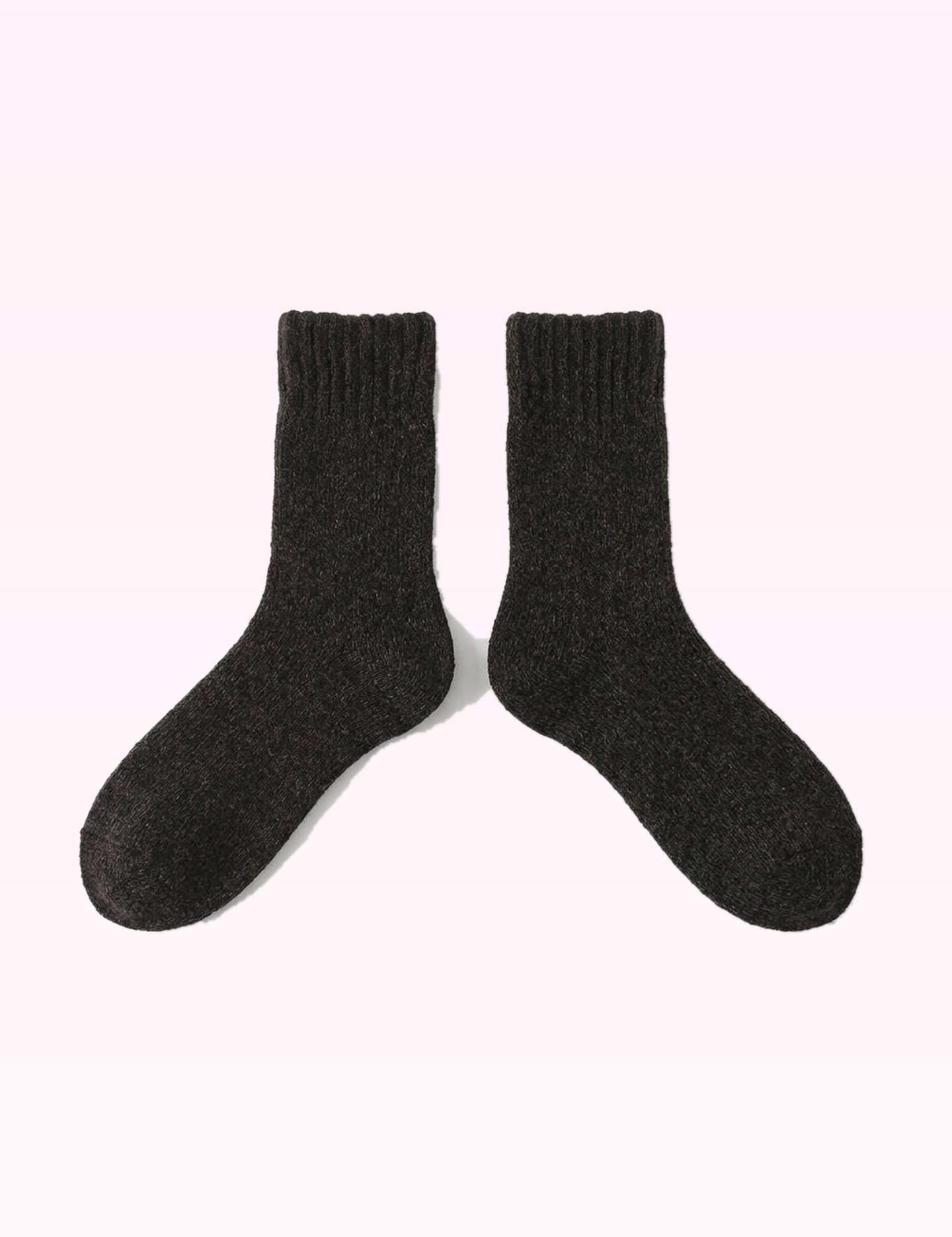 Ninety Nine Boutique super pale pink accessory photo: Black Vintage Thick Socks (2026-09-29)