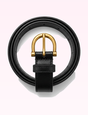 Ninety Nine Boutique super pale pink accessory photo: Black Simple Decorative Belt (2026-09-29)