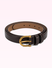 Ninety Nine Boutique super pale pink accessory photo: Dark Brown Simple Decorative Belt (2026-09-29)