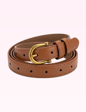 Ninety Nine Boutique super pale pink accessory photo: Light Brown Simple Decorative Belt (2026-09-29)