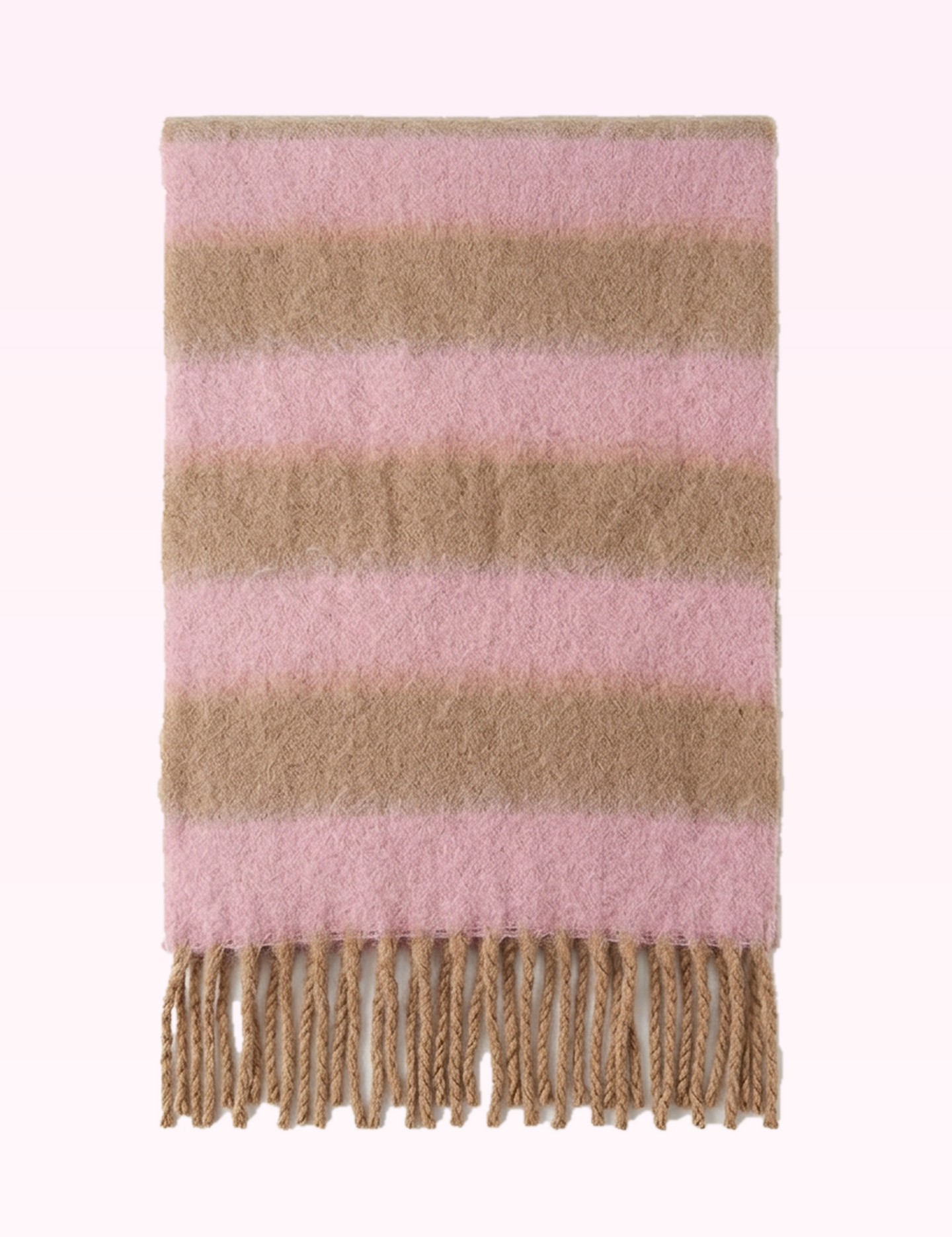 Ninety Nine Boutique super pale pink accessory photo: Light Pink Striped Scarf (2026-09-29)