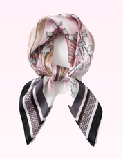 Ninety Nine Boutique super pale pink accessory photo: Pink Artistic Small Square Scarf (2026-09-29)