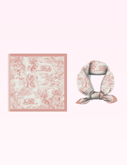 Ninety Nine Boutique super pale pink accessory photo: Pink Vintage Versatile Square Scarf (2026-09-29)