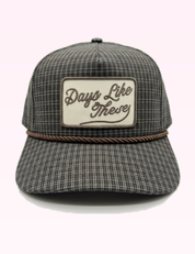 Ninety Nine Boutique super pale pink accessory photo: Days Like These Plaid Patch Hat Fall Hat (2026-09-29)