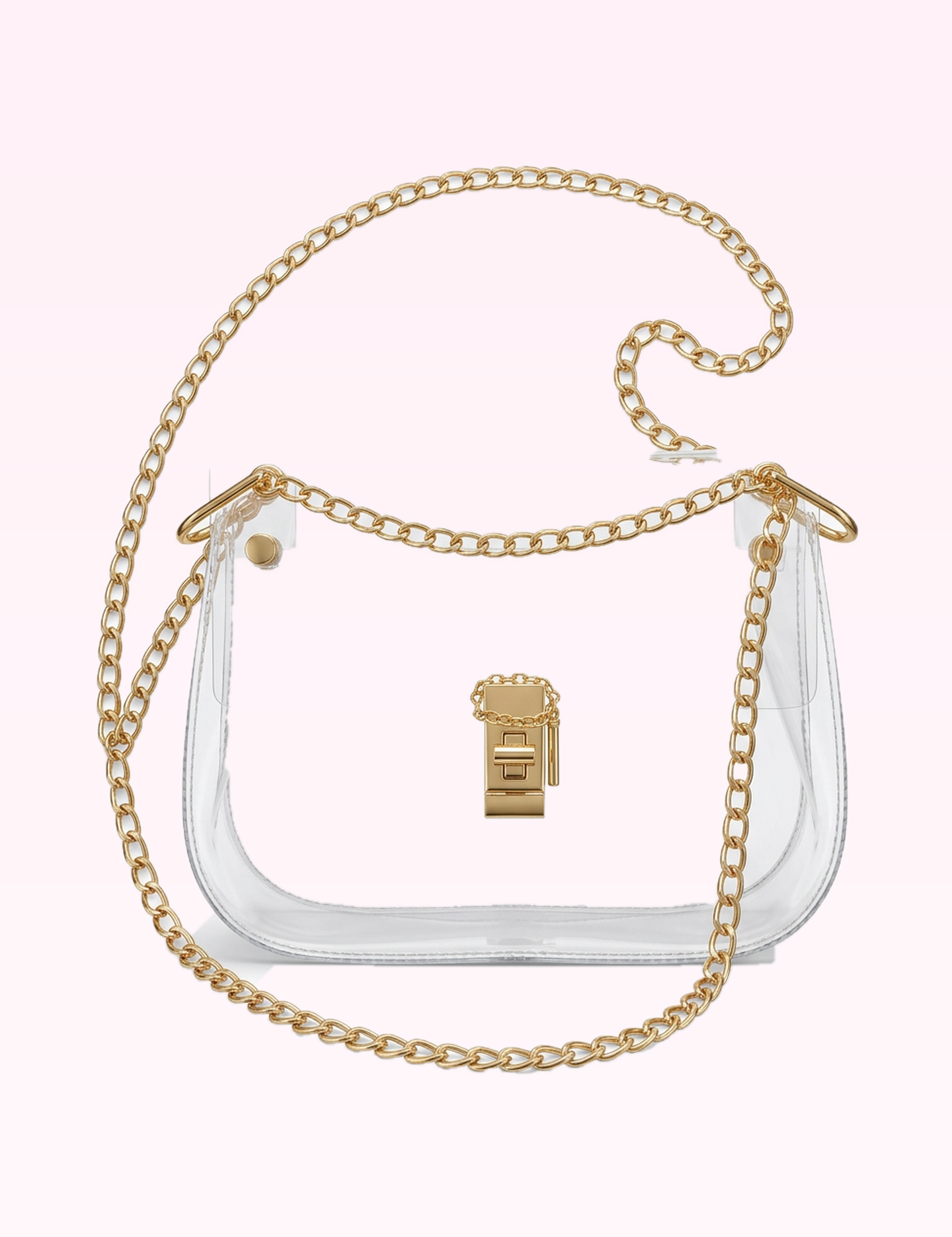 Ninety Nine Boutique super pale pink accessory photo: The Ginger Clear Bag (2026-09-29)