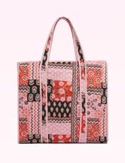 Ninety Nine Boutique super pale pink accessory photo: Pink Quilted Bohemian Tote Bag (2026-09-29)