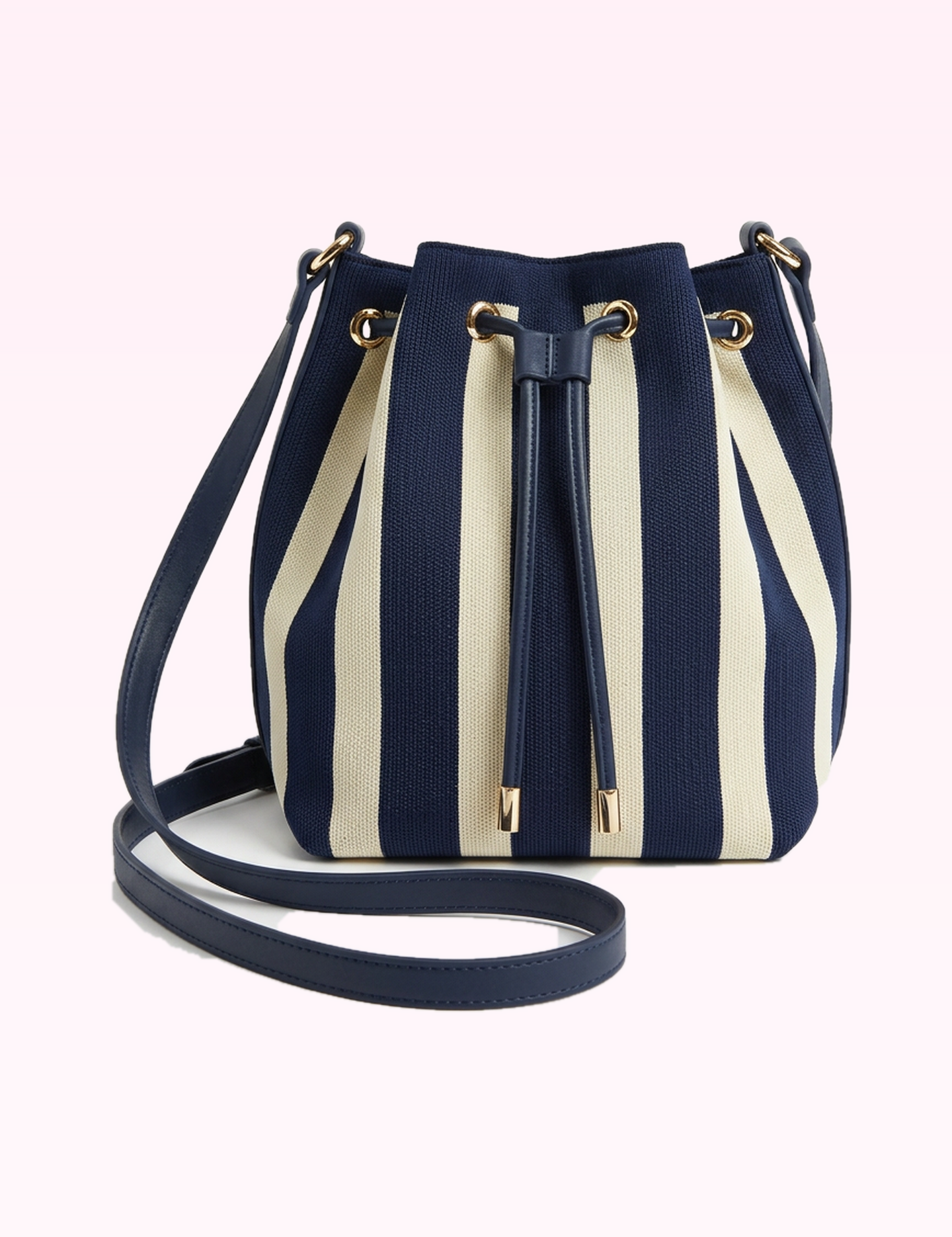 Ninety Nine Boutique super pale pink accessory photo: Navy Isla Bucket Bag (2026-09-29)