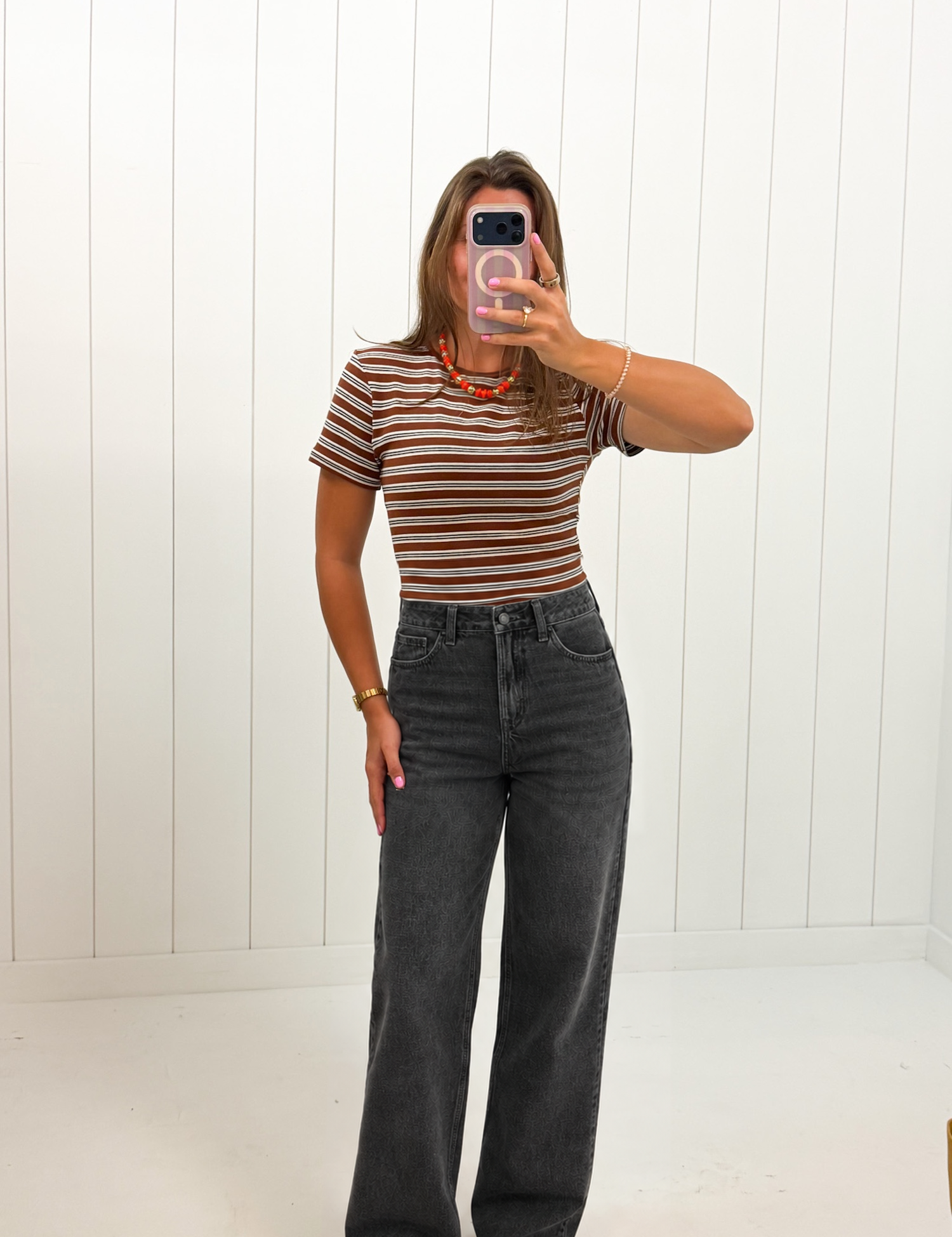Black High Rise Full Length Wide Leg