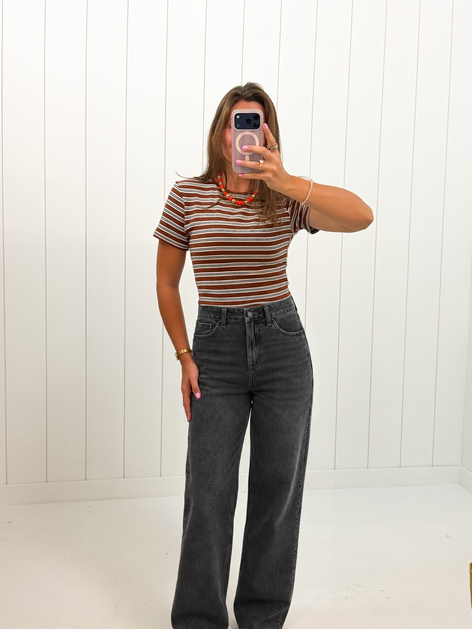 Black High Rise Full Length Wide Leg