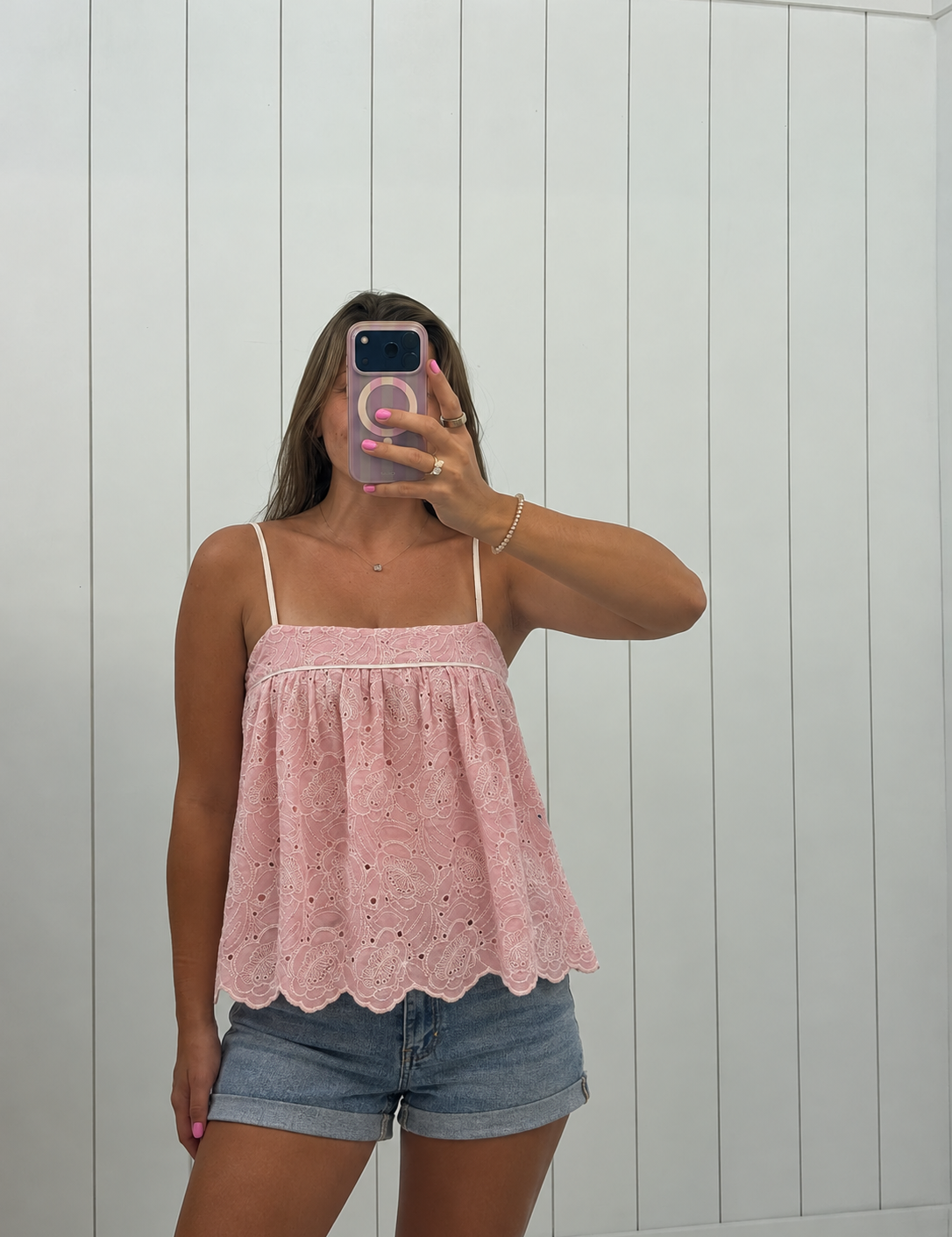 Lace Babydoll Scalloped top