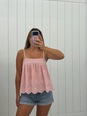 Lace Babydoll Scalloped top