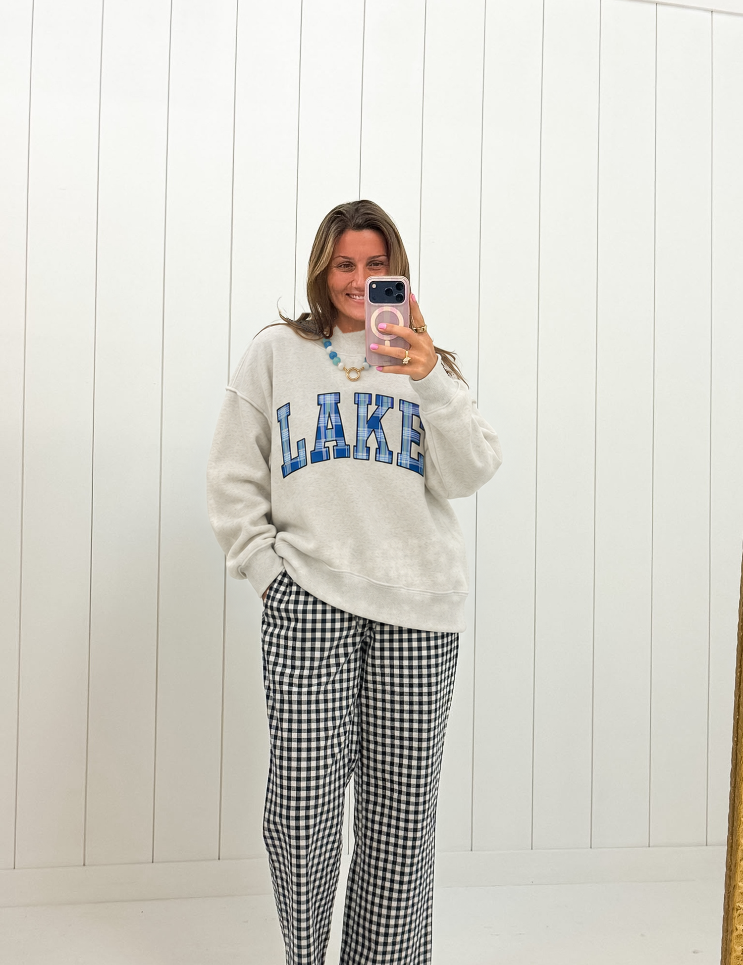 Lake & Mountain Mock-Neck Sweatshirt
