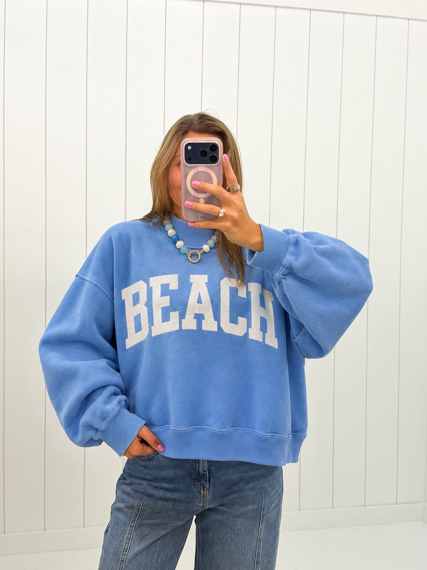 Beach/Lake Reversible Mock-Neck