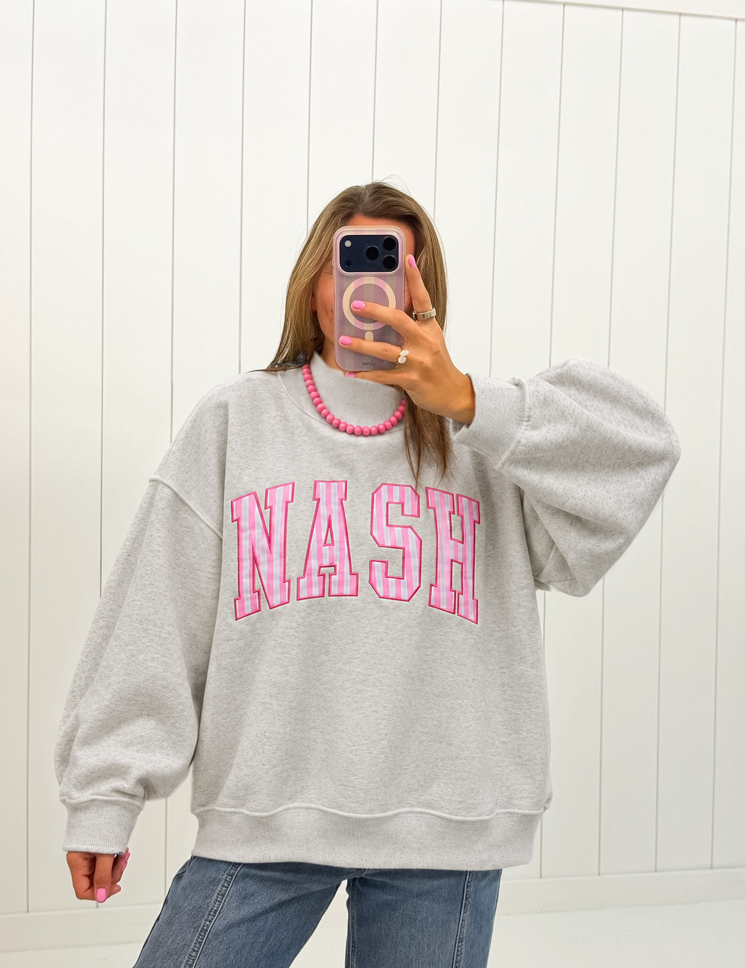 Nash Embroidered Mockneck Sweatshirt