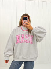 Nash Embroidered Mockneck Sweatshirt